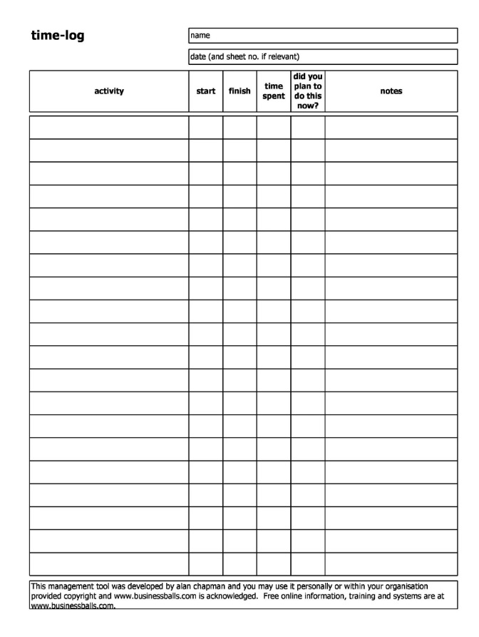 Time Tracking Spreadsheet Template 13